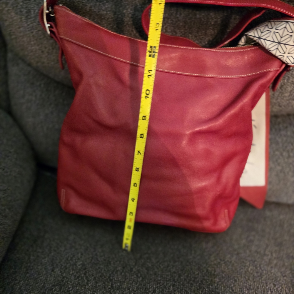 Coach Cherry Red Leather Shoulder Bag - Picture 10 of 10